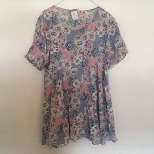 Vintage Floral Pastel BabyDoll Dress